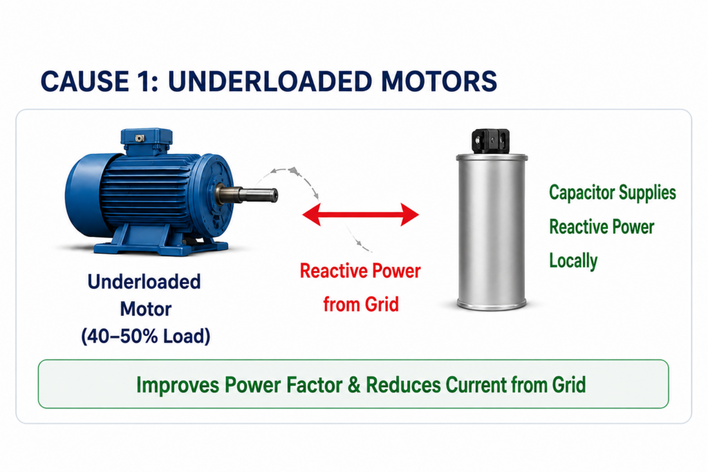 Lightly Loaded Induction Motor